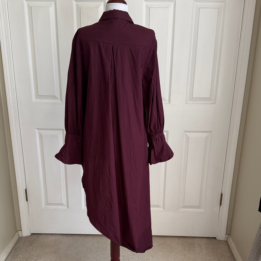 Asymmetrical Burgundy Top - Picture 6 of 10